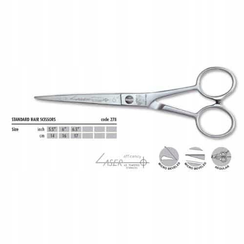 Kadeřnické nůžky 6" Laser Cut