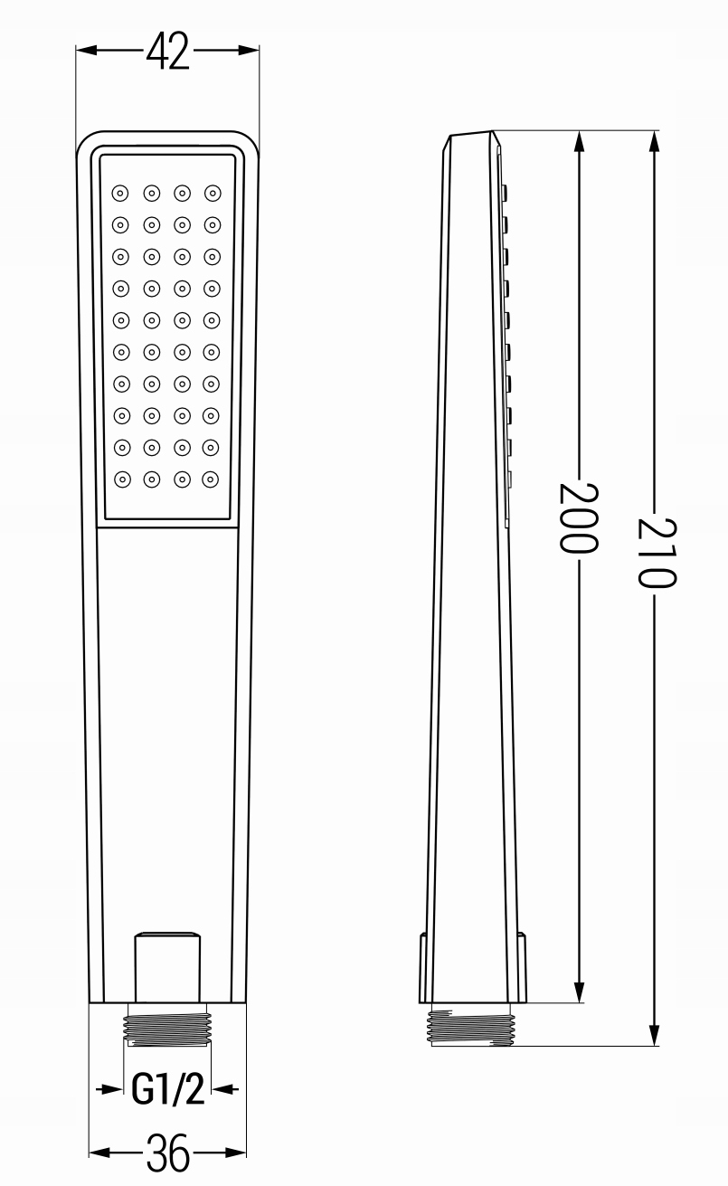 MEXEN ZESTAW PRYSZNICOWY SŁUCHAWKA R-72 WĄŻ CHROM Typ natynkowy