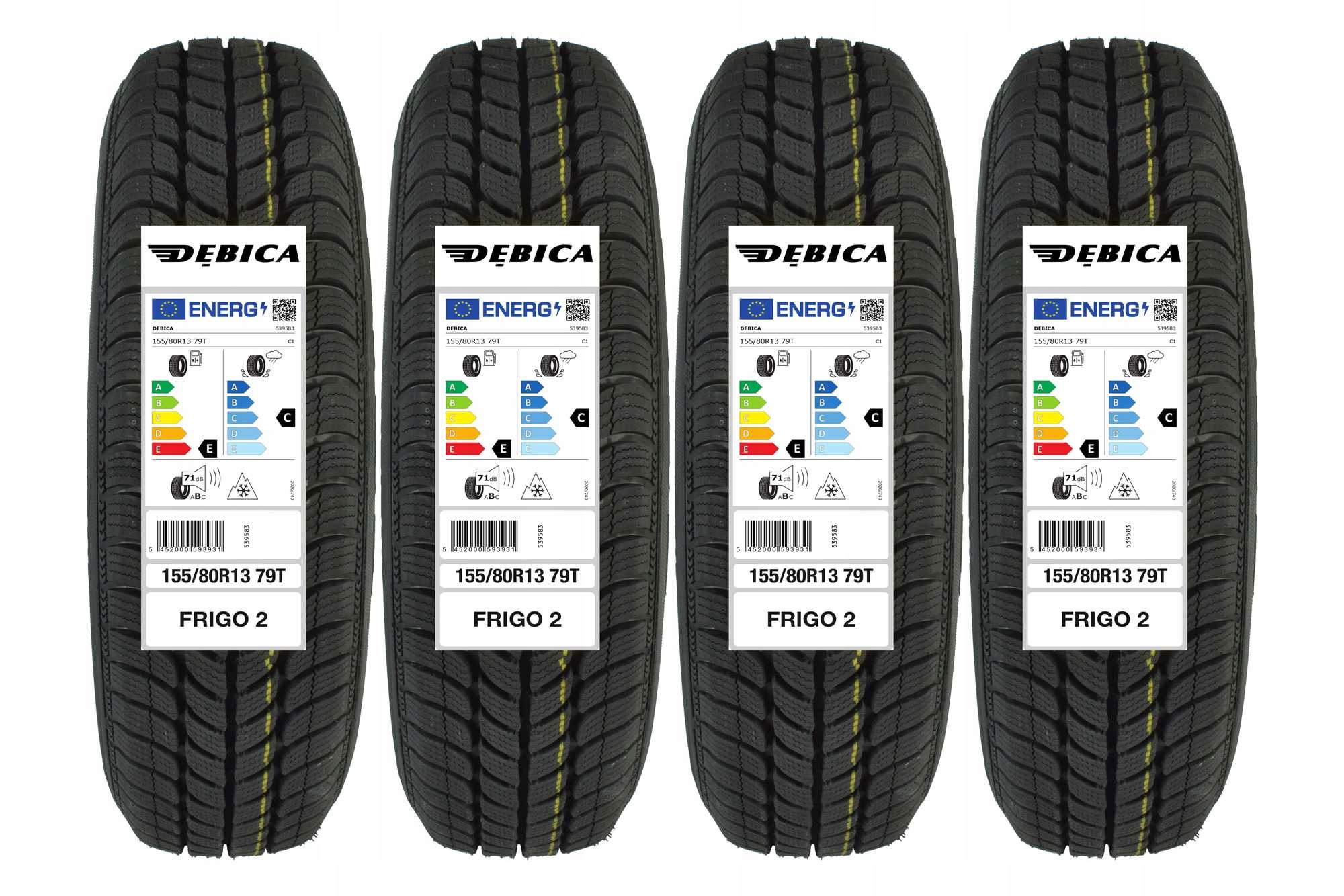 

4 Opony zimowe 155/80R13 Dębica Frigo 2