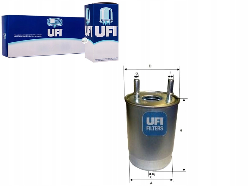 Ufi Palivový Filtr 7701479305 1541180KA0 0 SP1355