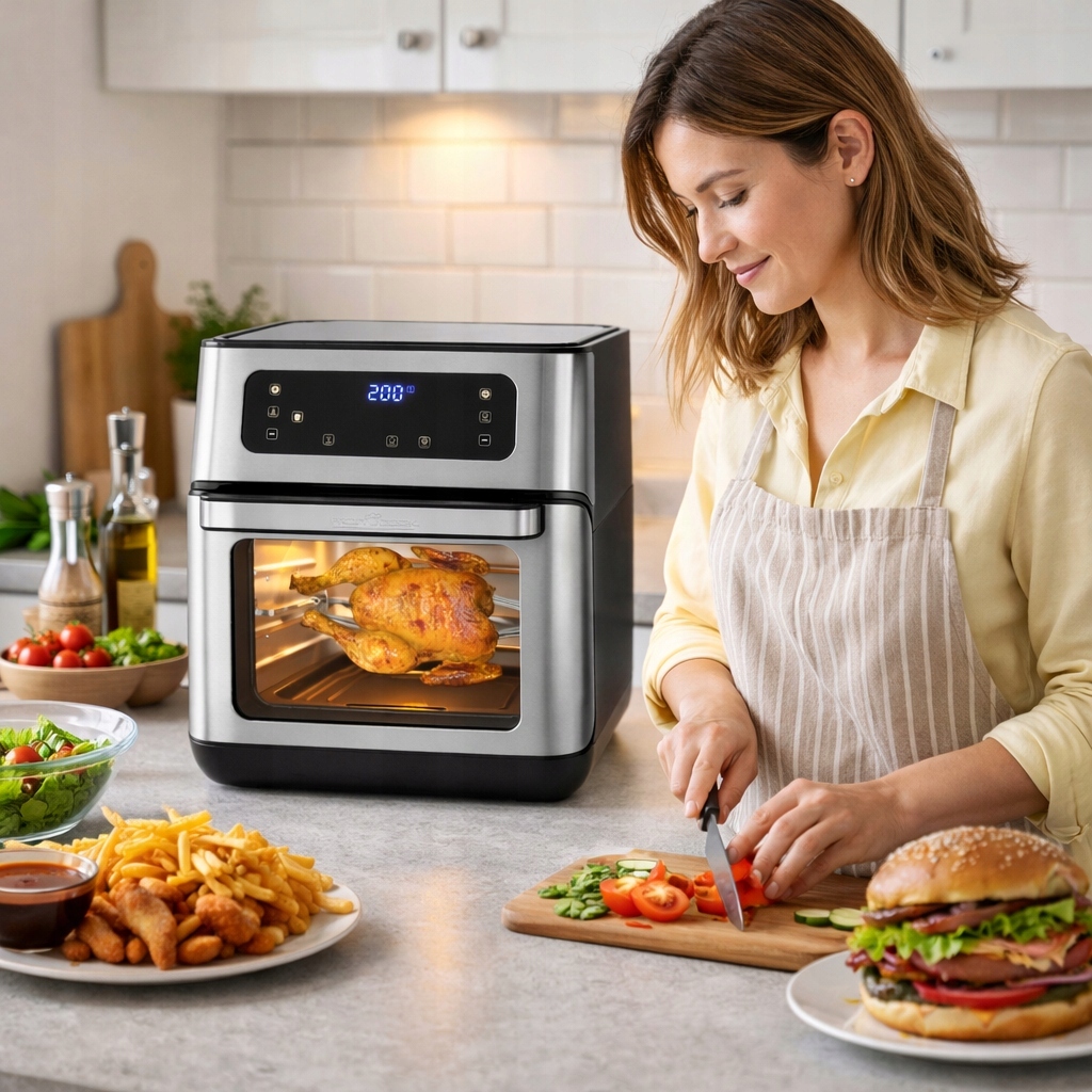 Horkovzdušná fritéza mini trouba gril 11l ProfiCook FR 1200 H Funkce regulace teploty