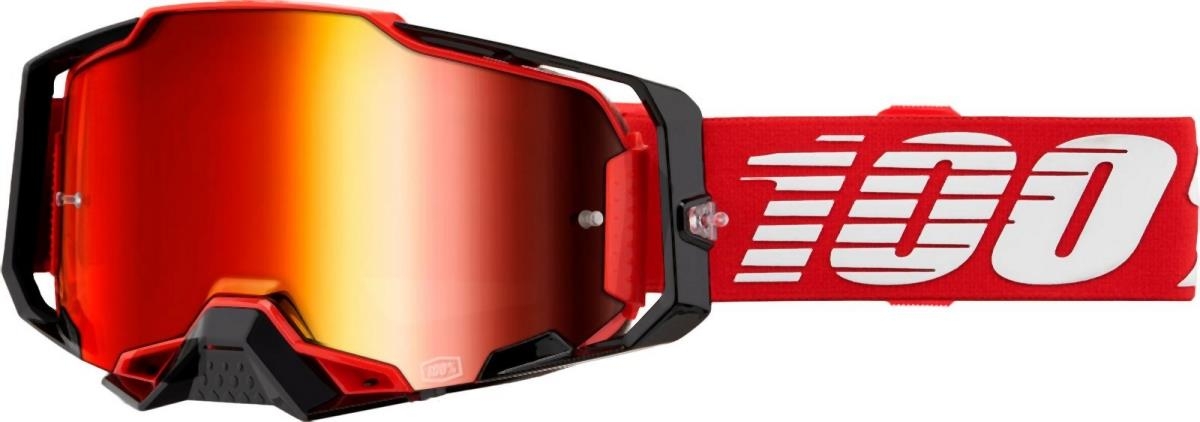 100 % Okuliare Armega Red Mirror Red Lens Farba Červená/čierna/biela