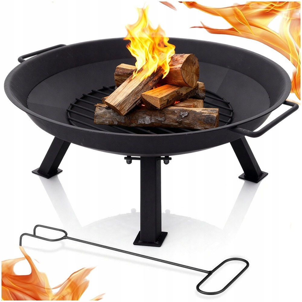 Velké zahradní Kovové Ohniště pro ohniště grilu, stojan na nohy, 56 cm