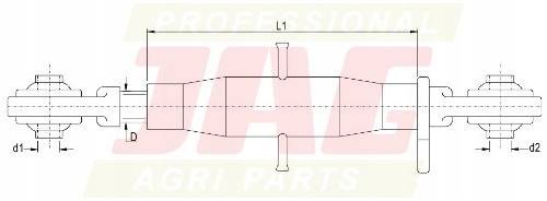 Horní centrální spojka, kat.2-2 L1 550mm 98-0315