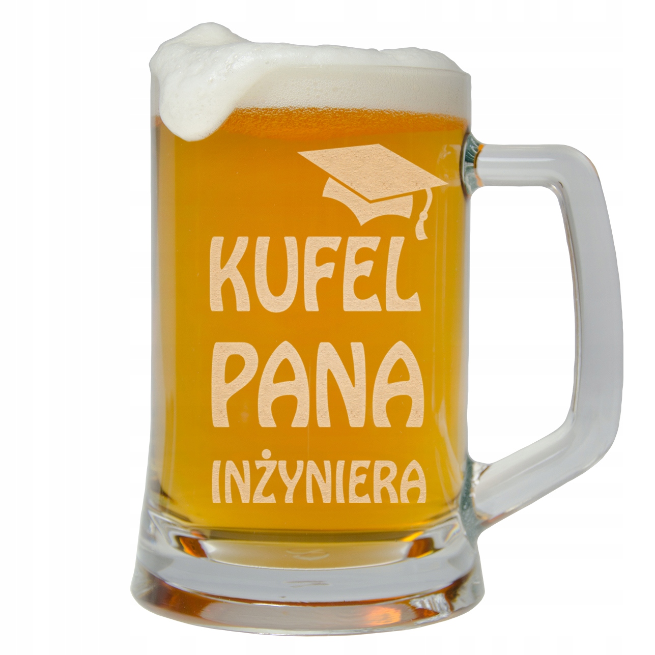 

Kufel Do Piwa Z Grawerem Dla Inżyniera Magistra