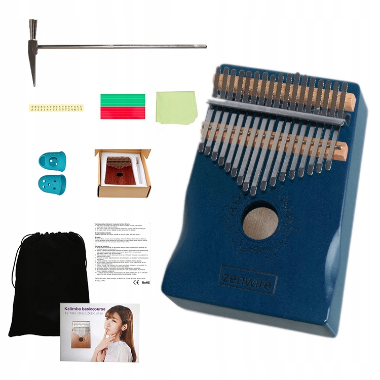 KALIMBA INSTRUMENT AFRYKAŃSKI PIANINO ZANZA MBIRA