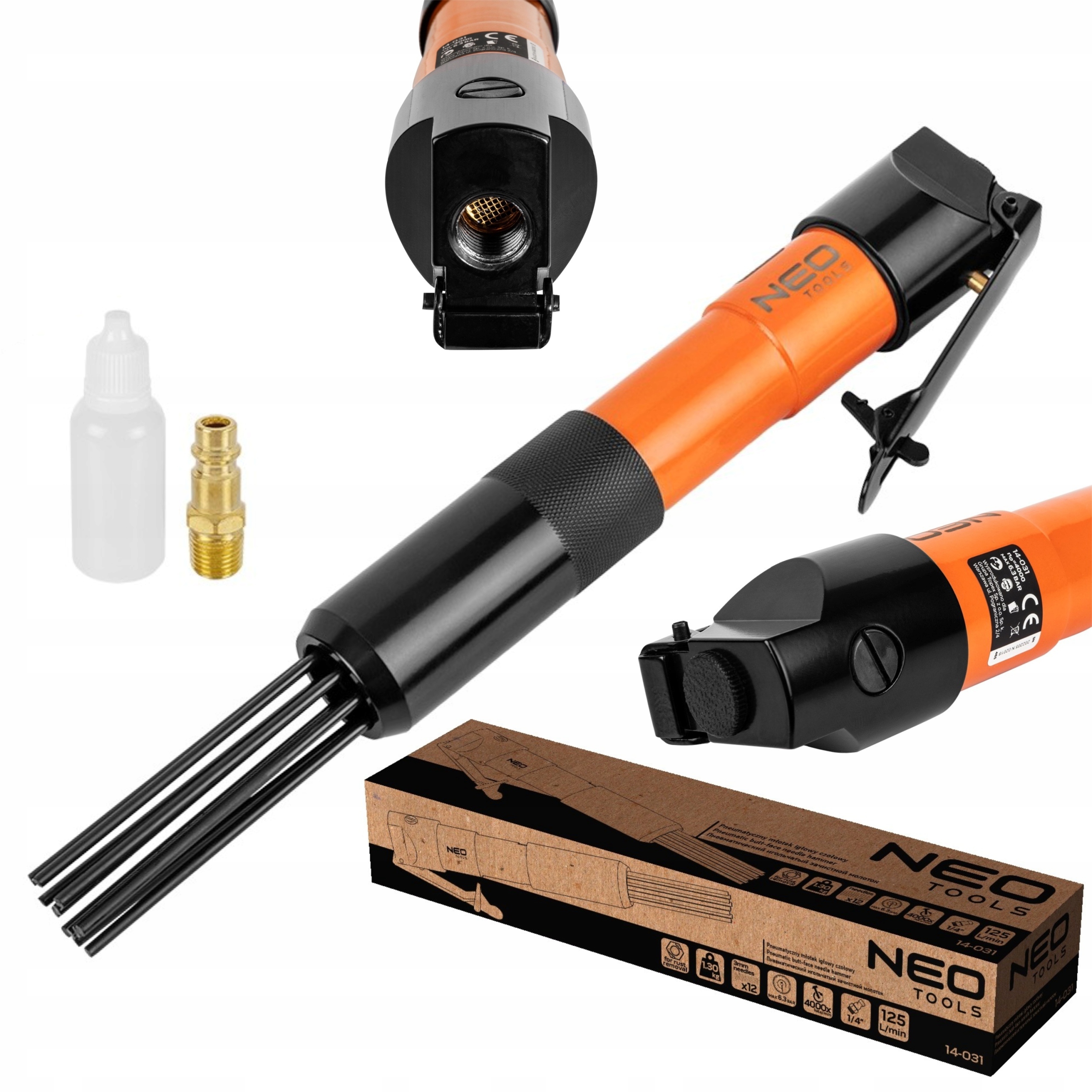 NEO PNEUMAT голчастий молоток для іржі і зрощування 12X3 мм