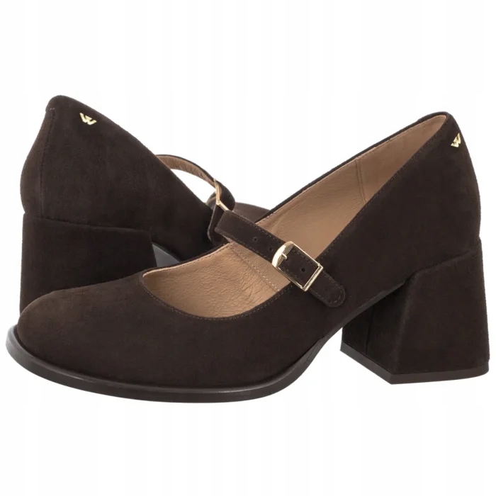 Dámské semišové boty Boty Wojas Hnědé 35161-62 Brown