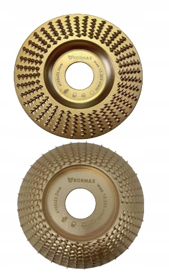 Tarnik do szlifowania drewna 100MM PŁASKA + MOCNO SKOŚNA tarcza ściernica