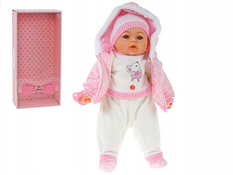 

Duża Lalka Bobas Interaktywna Śpiewa Mówi Pl 45CM