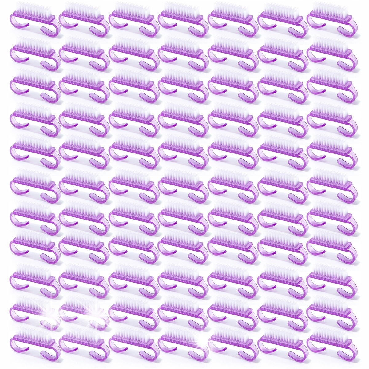 100 x Kartáček pro odstranění prachu z nehtů a čištění manikúry a pedikúry