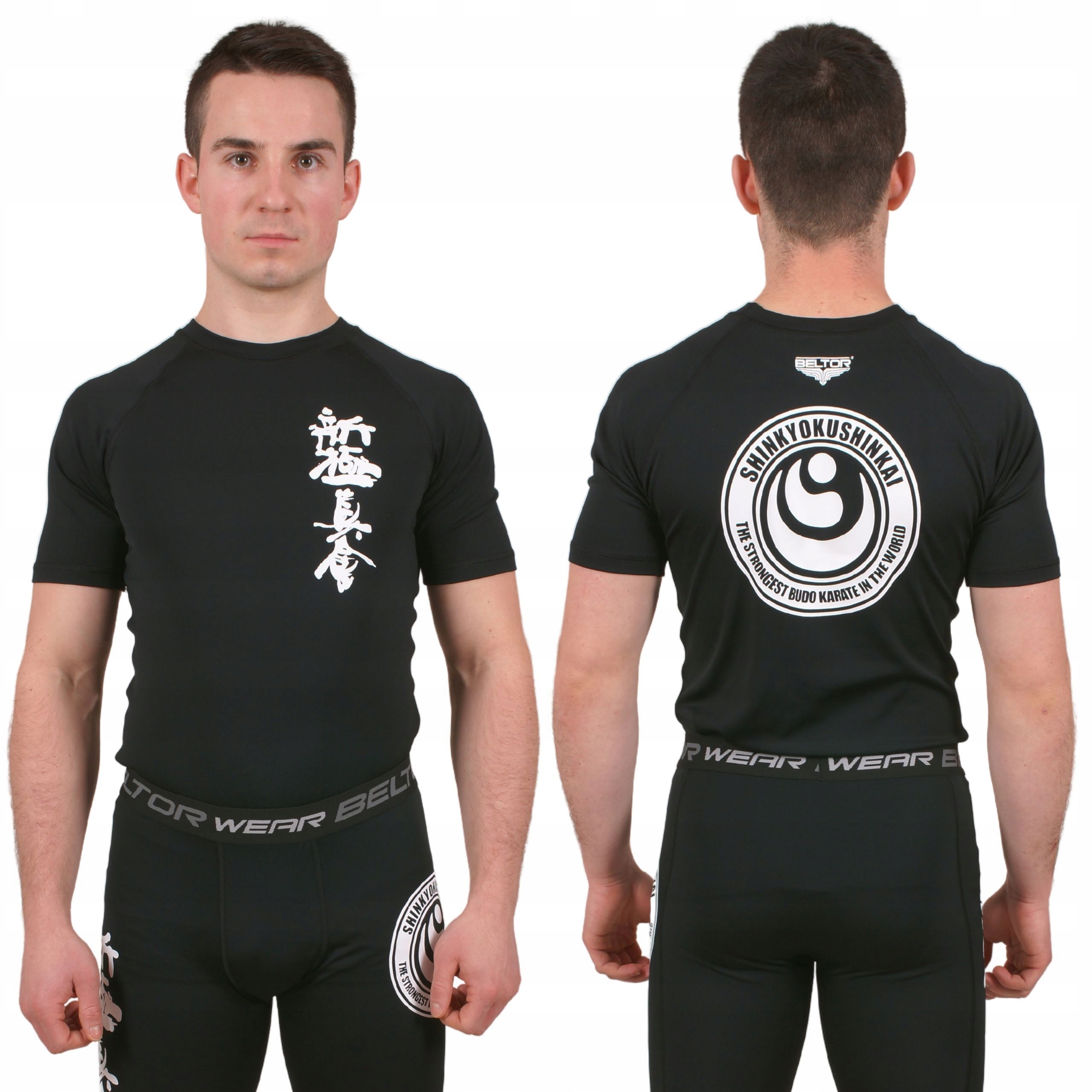 BELTOR RASHGUARD KARATE SHINKYOKUSHINKAI 01 KOSZULKA TRENINGOWA CZARNY XL