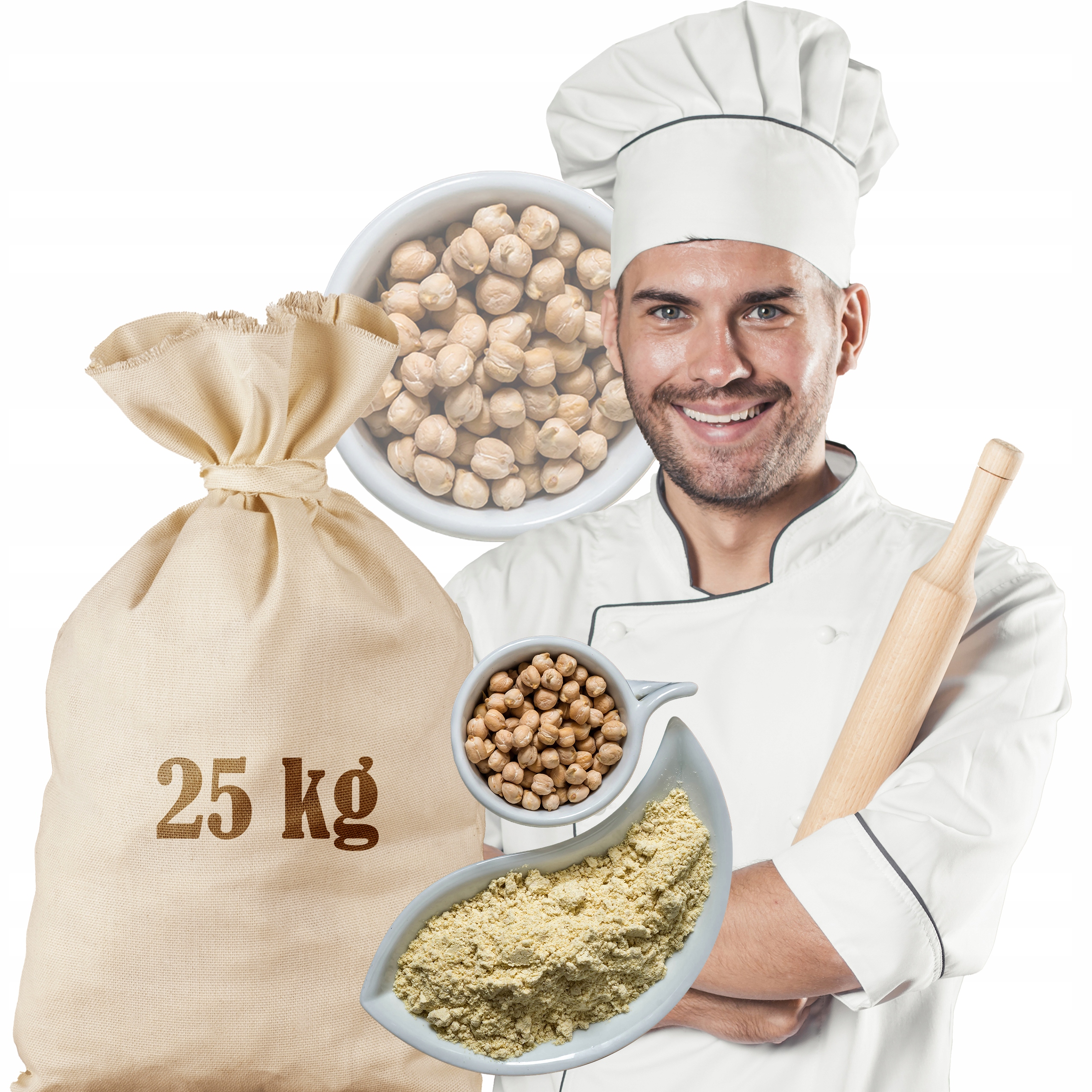 Levně Cizrnová Mouka 25 Kg Sáček