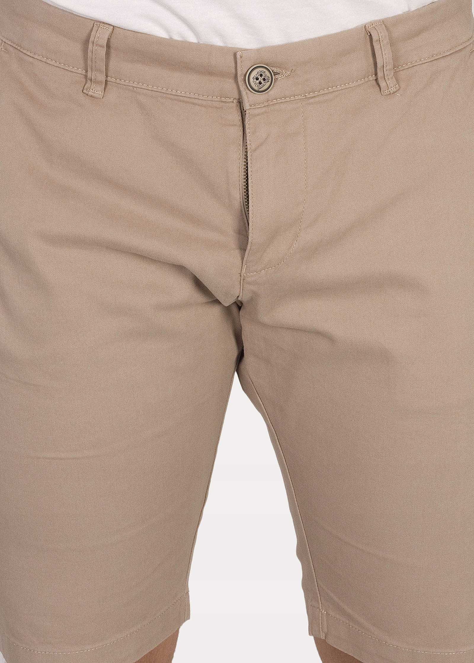 Pánské Cross Jeans A565-306 Béžové chino Kraťasy Leom 30