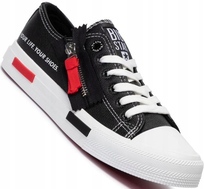 

Trampki Big Star czarne ekoskóra EE274347