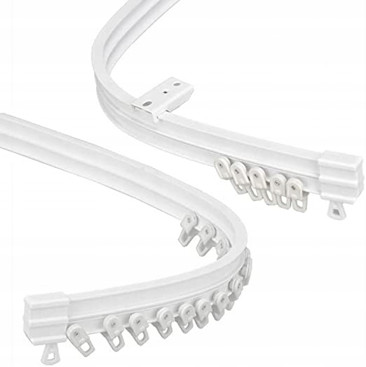 ELASTYCZNY KARNISZ SZYNA DO ZASŁON FIRAN 4m ZESTAW