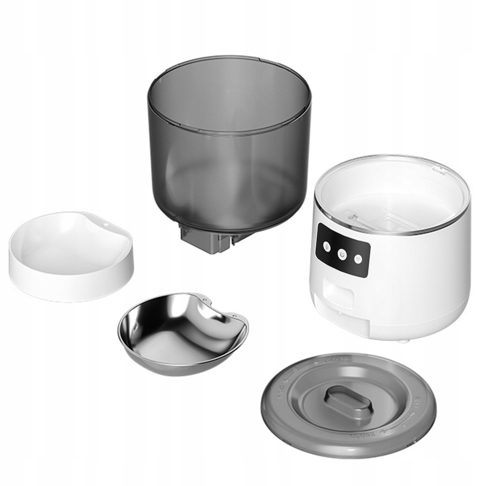 Automatický Dávkovač misky krmiva Pro Psa Kočku Bílý 4 L Smart podavač