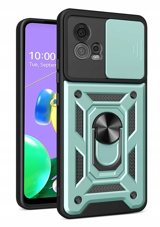 PANCERNE ETUI SLIDE do MOTOROLA MOTO G72 +SZKŁO 9H