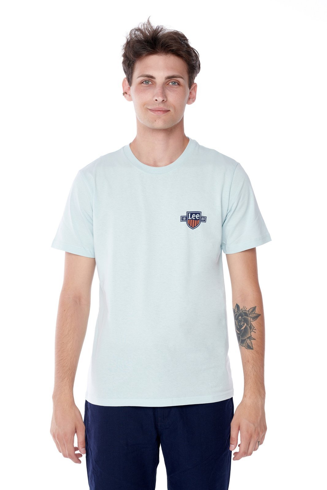 

Lee Chest Logo Tee Sterling Blue L61MFENZ M