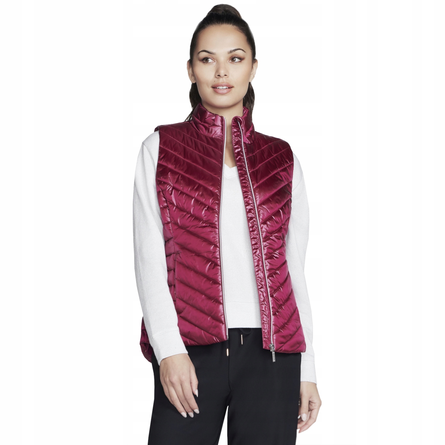 Skechers Go Shield Shine Vest (M) Vesta Polyester Růžová