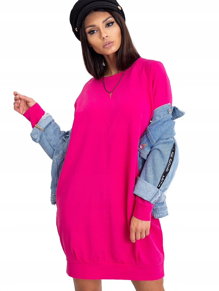 

Tunika sport Bawełna modna Bluza fuksja F84 S/m