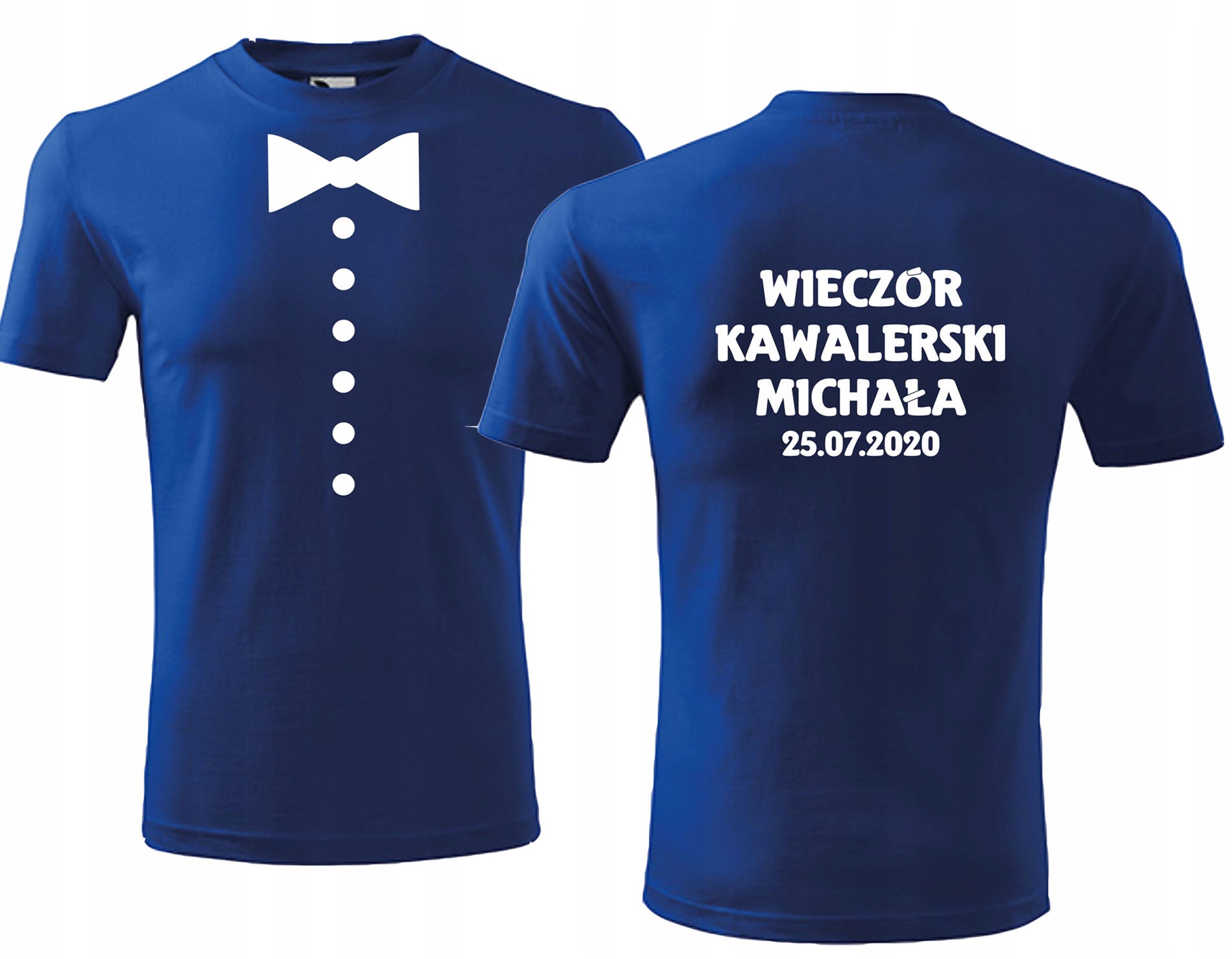 

Koszulka na Wieczór Kawalerski imię data XL