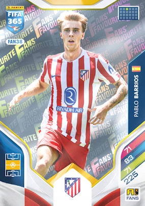 2026 Panini Adrenalyn XL Fifa 365 FAN38 Pablo Barrios