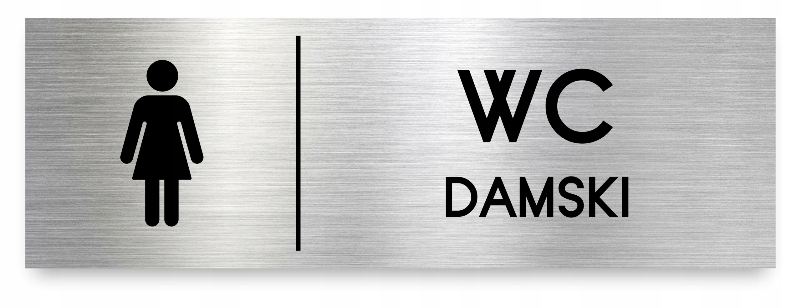 

Tabliczka Wc Damski 30x10 cm Dibond