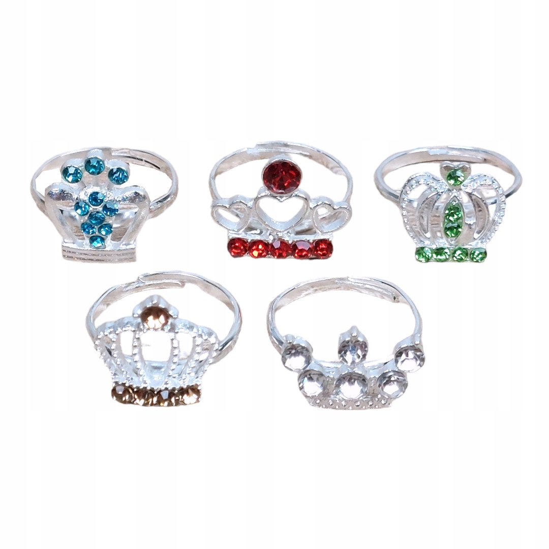 ZESTAW PIERŚCIONKI DLA DZIEWCZYNKI BIŻUTERIA 36szt Stan opakowania oryginalne