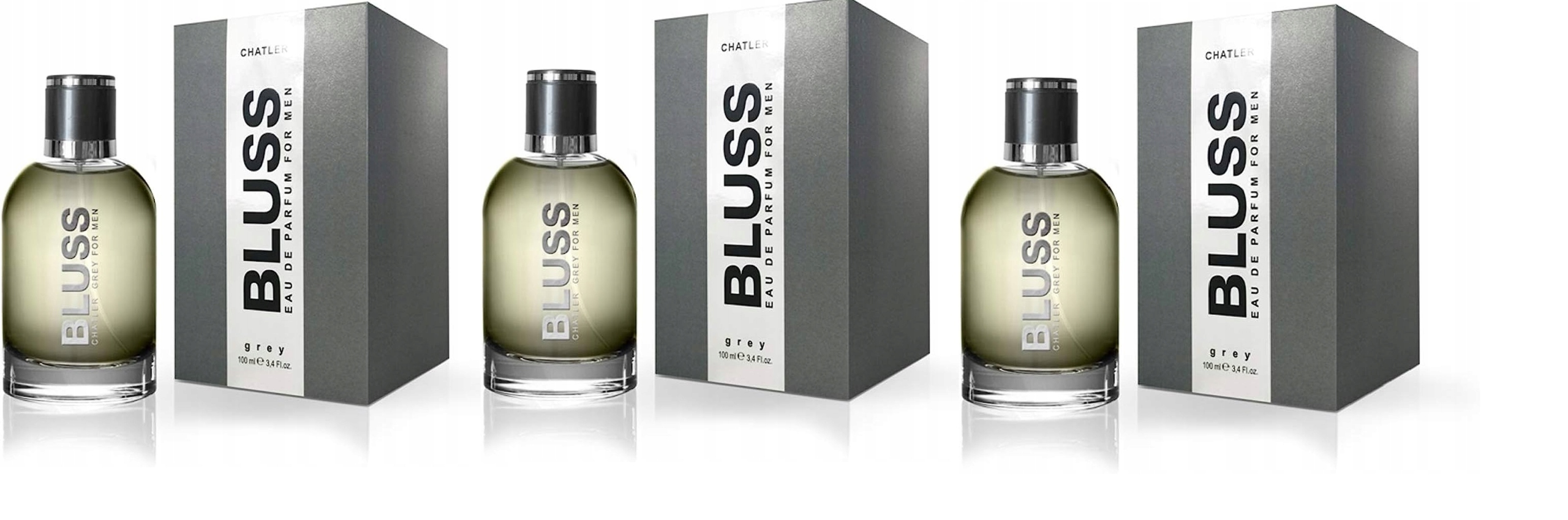 Chatler Bluss Grey Men 3x100 ml parfémovaná voda