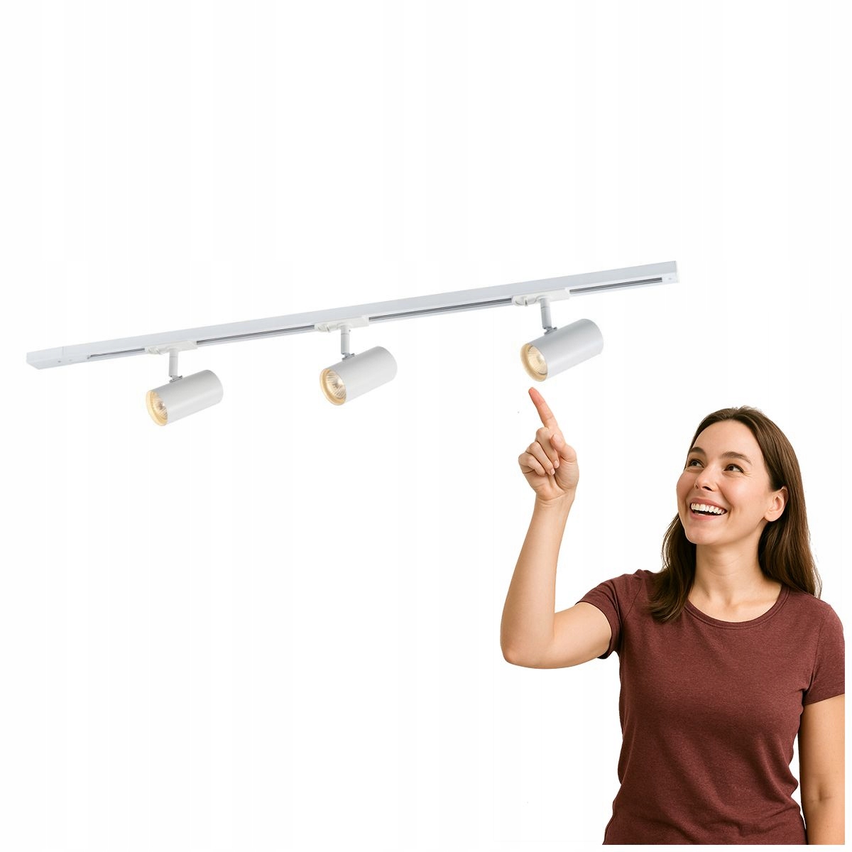 Moderní kolejnicový reflektor Marvi Tr Jazz bílý 3xGU10 Italux