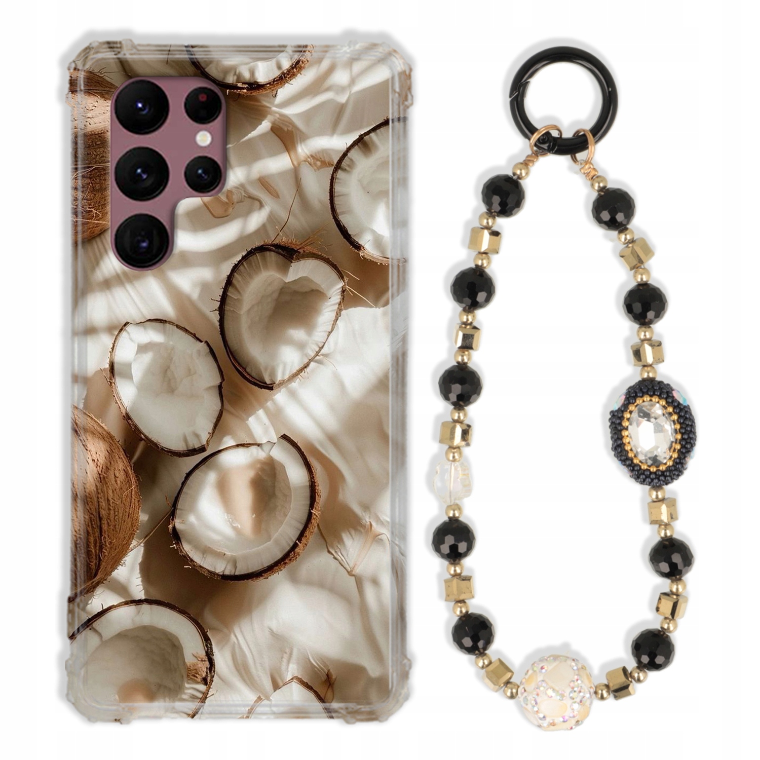 Puzdro Pre Samsung S22 Ultra Antishock Zirkóny Čierno Zlaté|odolné|pevné