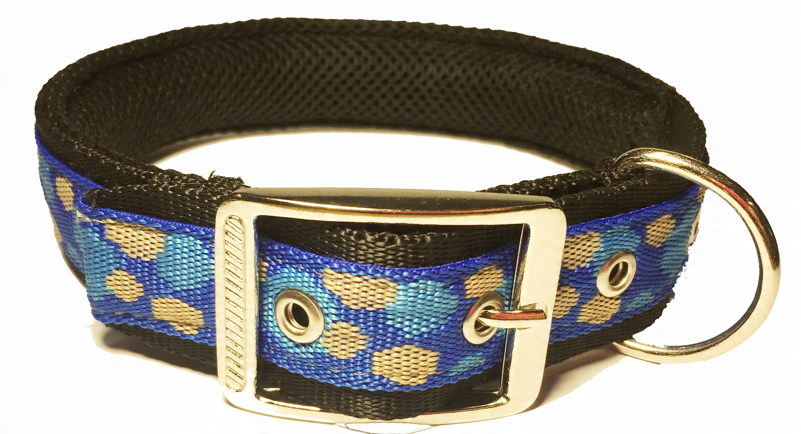 

Mocna Obroża Bańki Z Podszyciem 35-45CM Klamra Met
