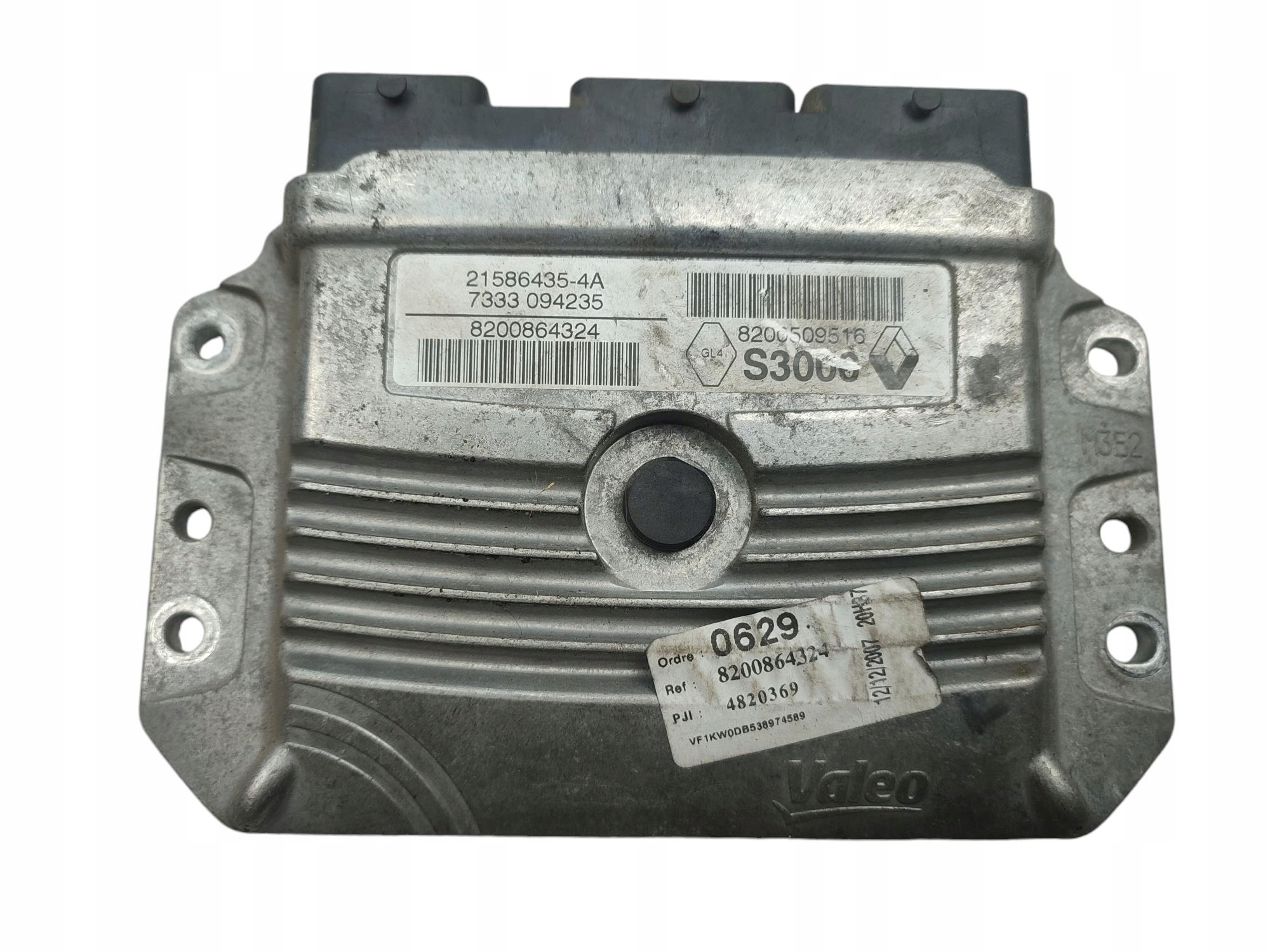 computer control unit of the engine RENAULT KANGOO II (2007-2013) 1.6 16V 8200864324
