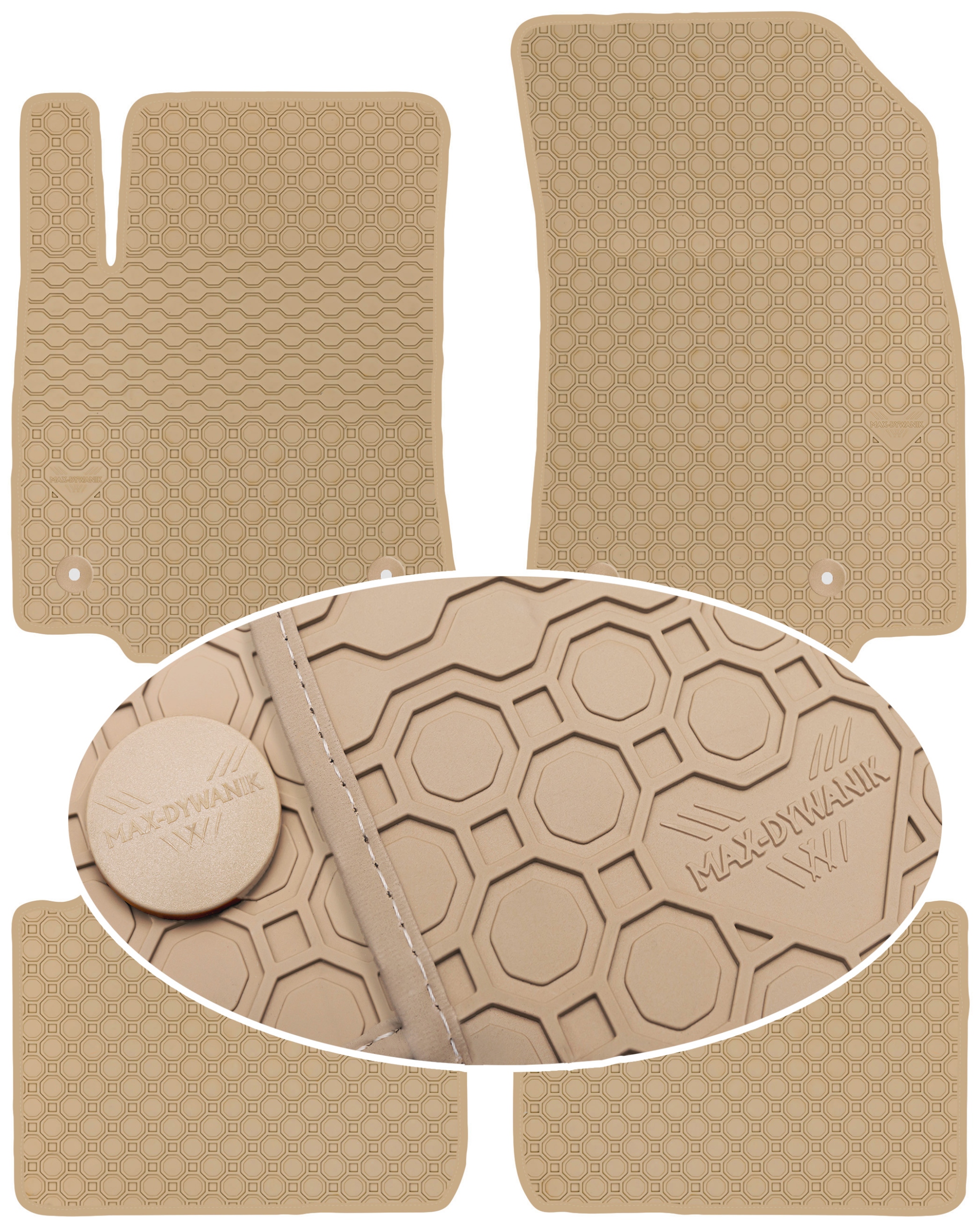 Citroen C3 Aircross 2017 Béžové koberčeky