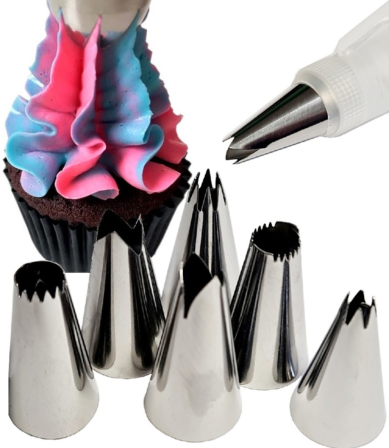 

Rękaw Cukierniczy Silikon Końcówki Dekorator Ciast