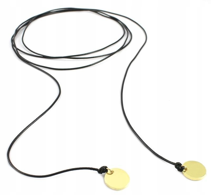 

Naszyjnik Choker Wrap Ze Złotymi Blaszkami