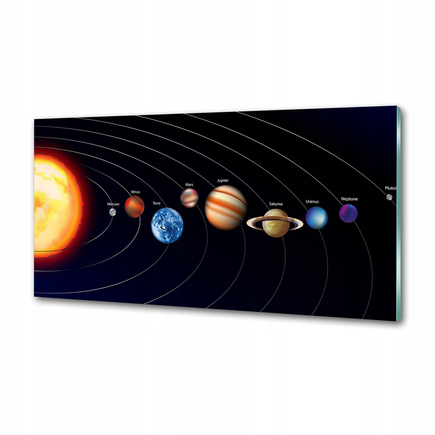 Panel do kuchyne Slnečná sústava 100x50 cm Lepidlo