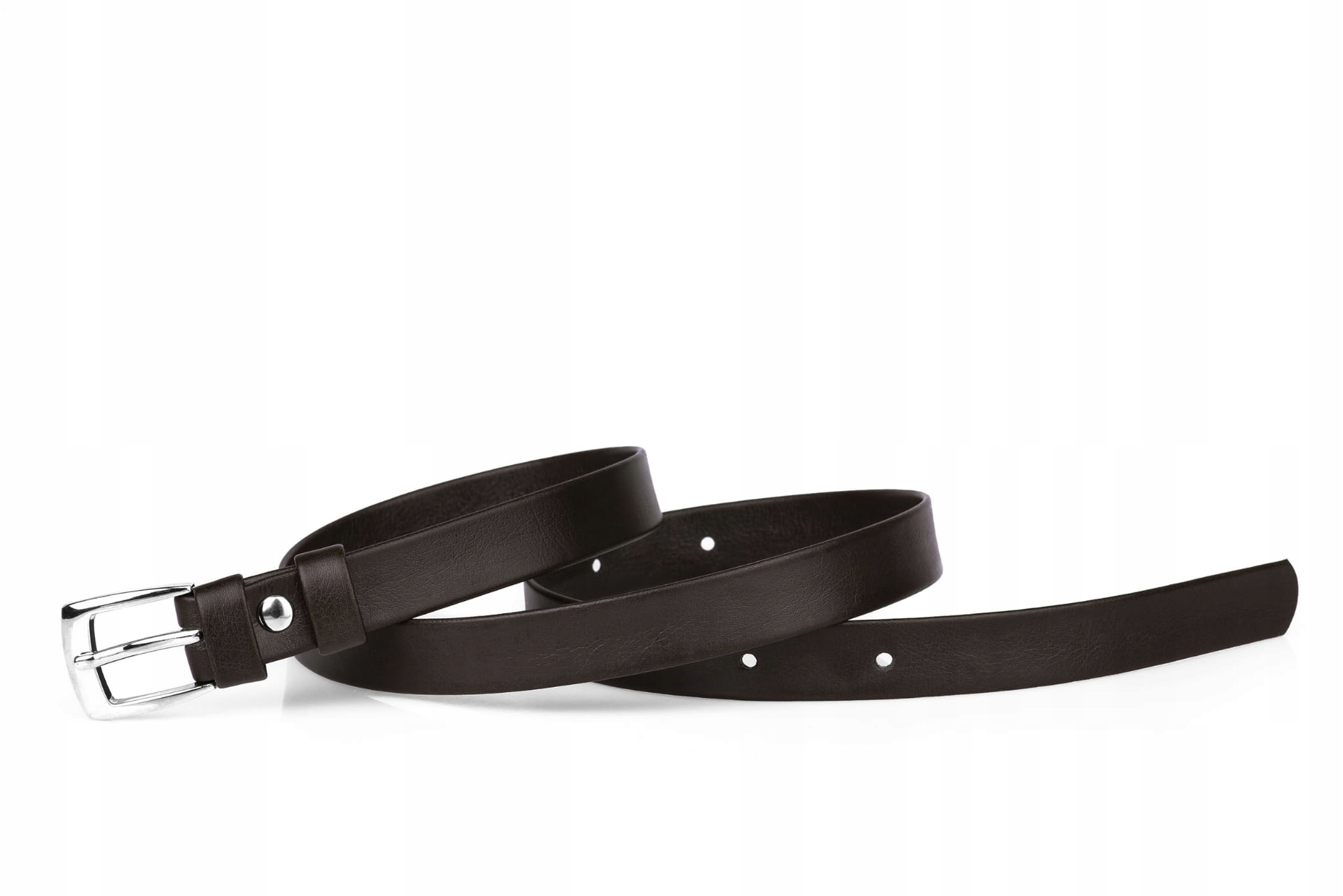 

Pasek damski klasyczny choco mat 2 cm