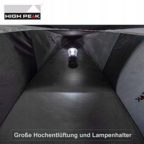 HIGH PEAK Namiot Kopułowy 4 Osoby Wodoodporny 1500mm Podłoga Wanny Camping — miniatura 4