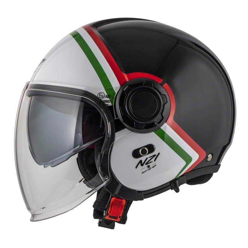 Motocyklová Prilba Nzi Ringway 2 Duo Skyline Black White Italy (s)