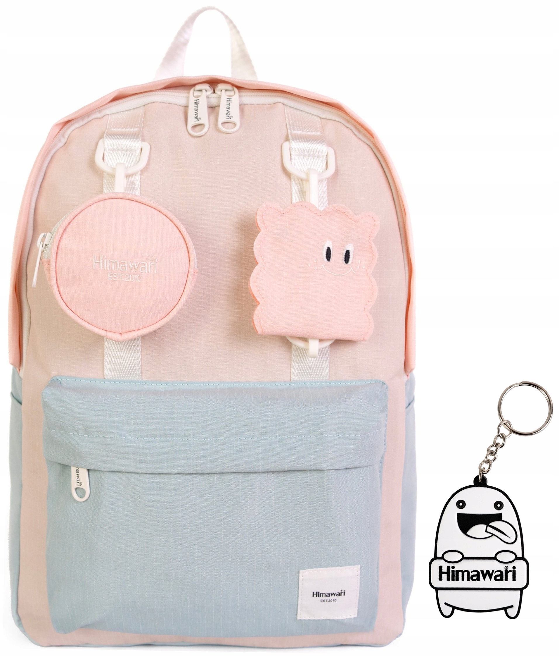 Plecak szkolny Himawari Pupil dla dziewczynki chłopaka mały Jasny różowy