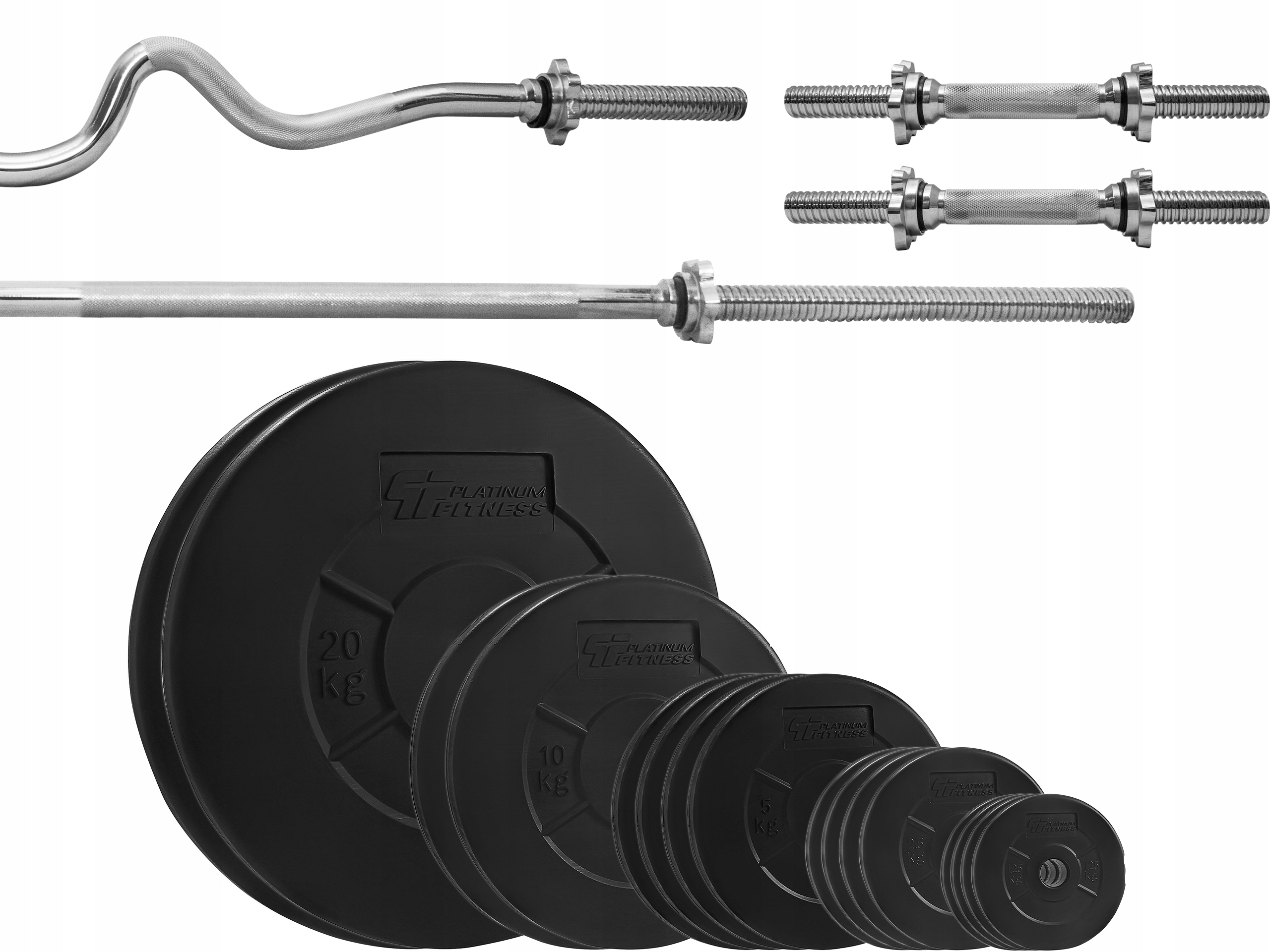 

Zestaw Obciążenie 115kg + 4 Gryfy
