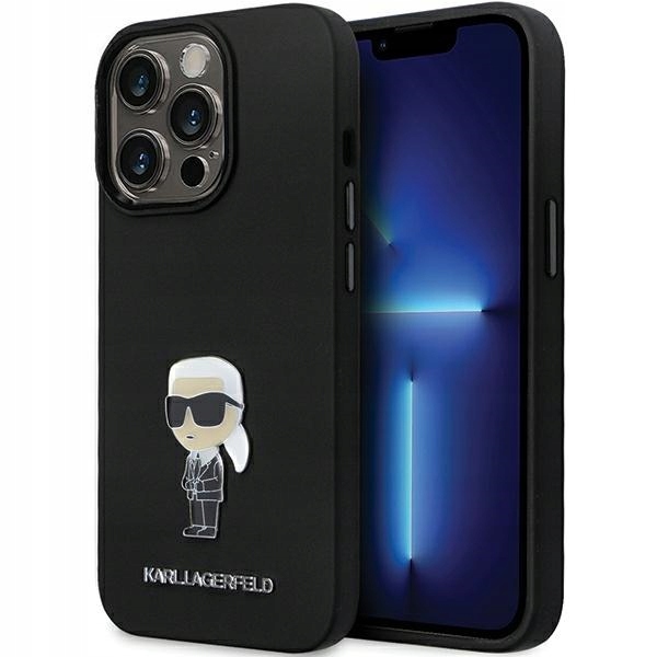 Etui Karl Lagerfeld Silicone Ikonik Metal Pin na iPhone 13 Pro iPhone 13