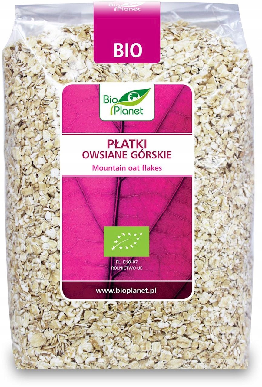 Levně 5x Bio Planet Ovesné vločky horské Bio 600 g Bio Planet