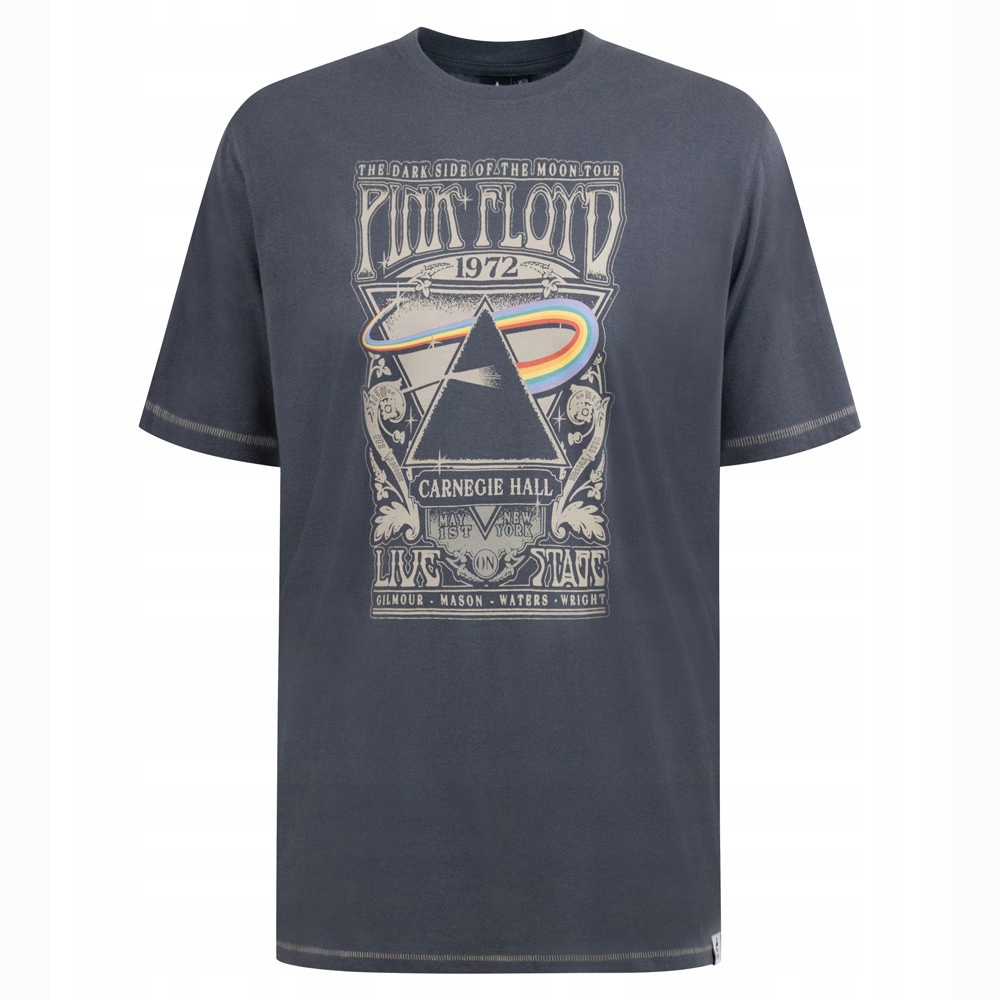 D555 tričko pánské Hanley Official Pink Floyd 3XL tmavě šedá