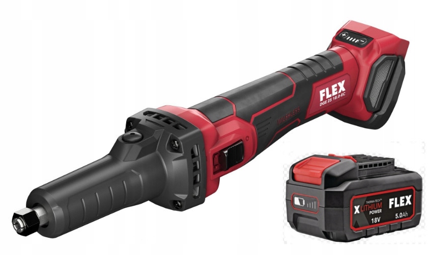 Flex Akumulatorowa szlifierka prosta 18V 518867 Akumulator 5.0Ah 532733