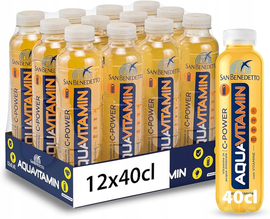 Levně Aquavitamin C-power – Pomeranč 12 x 0,4l