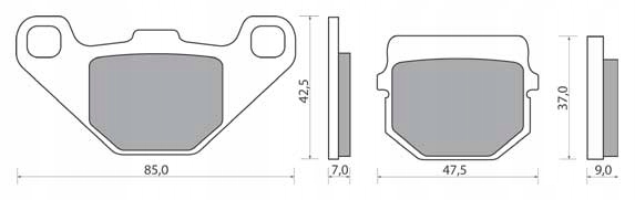 KLOCKI HAMULCOWE PEUGEOT SPEED-FIGHT KISBEE 50