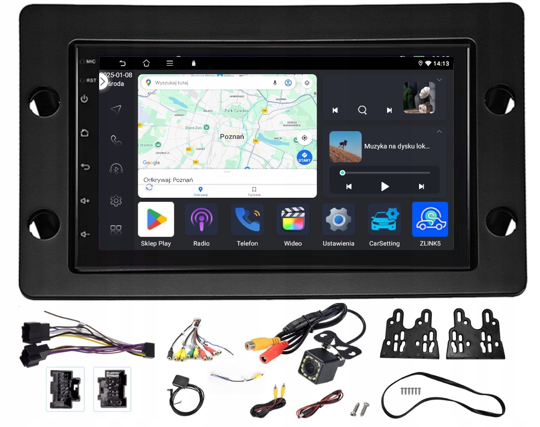 Navigační Rádio 2 Din Saab 9-5 2005-2011 Android Rds Carplay Wifi 4/64GB